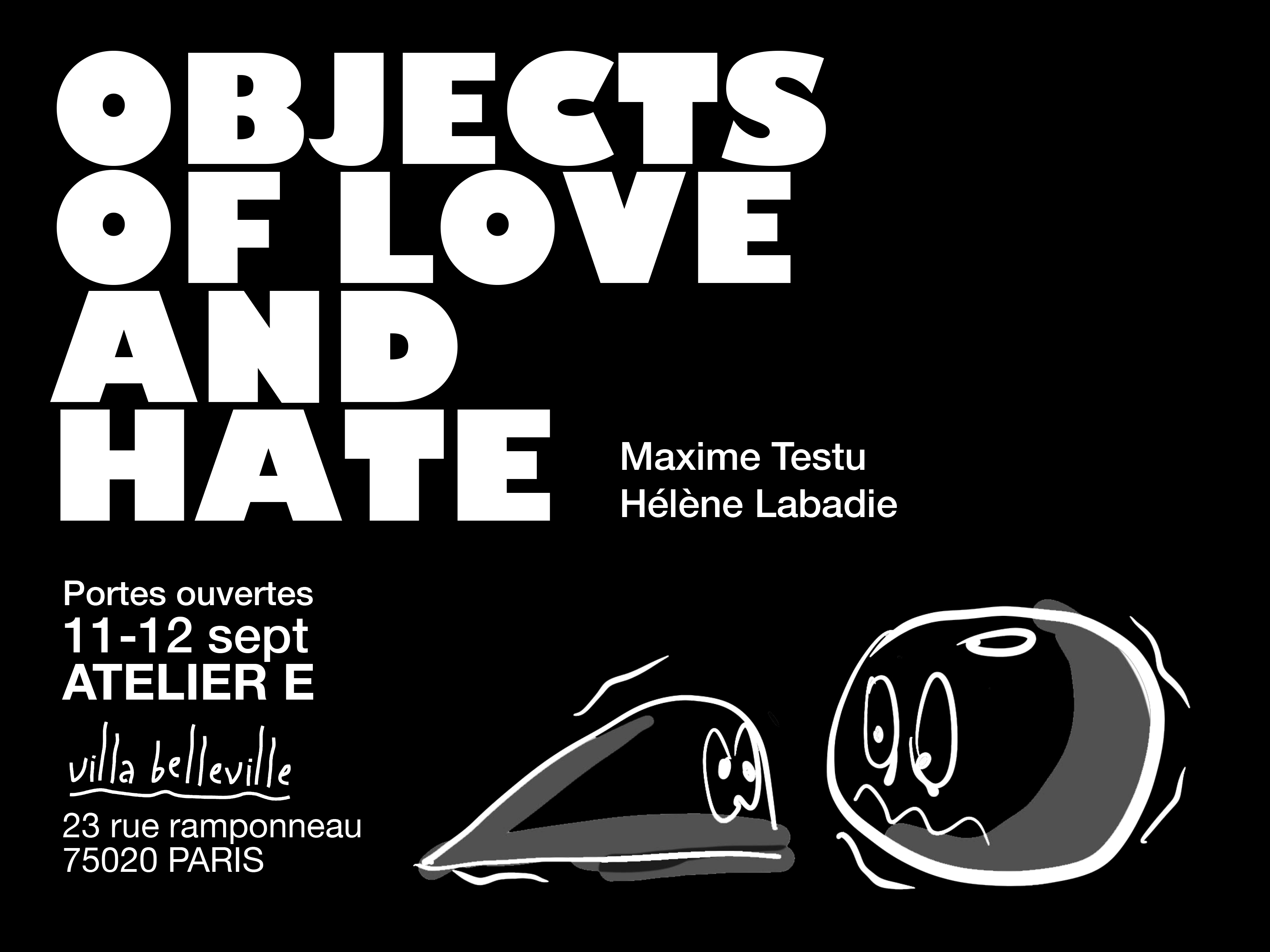 « Object of Love and Hate », Duo show avec Helene Labadie, Villa Belleville, Paris, France